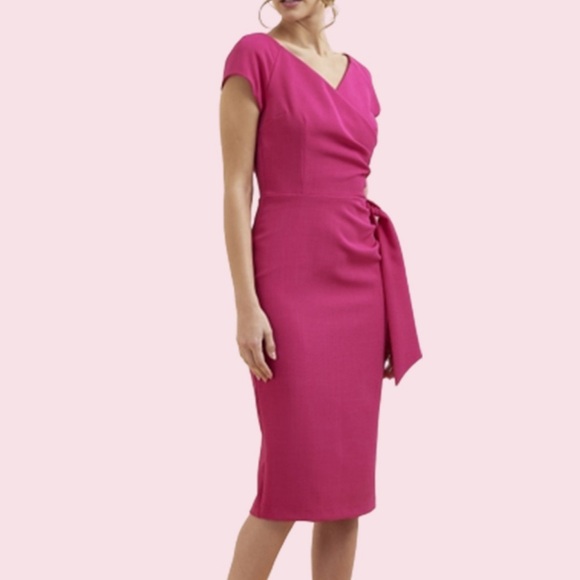 The Pretty Dress Co Hourglass Pencil Dress in Raspberry NWT - Picture 5 of 9